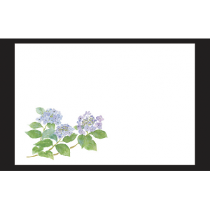 紫陽花（6月）尺3和紙マット（雲龍和紙）【100枚入】