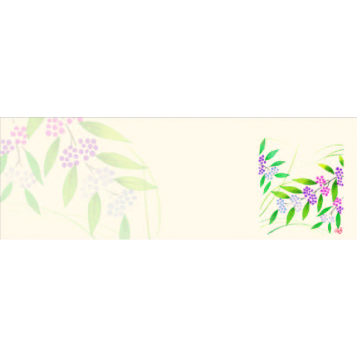 ムラサキシキブ（9月～11月）四季の花シリーズ 箸置き紙マット（上質紙）【100枚入】