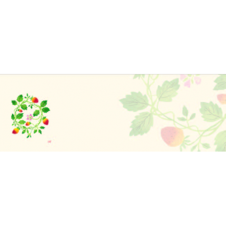 イチゴ（12月～4月）四季の花シリーズ 箸置き紙マット（上質紙）【100枚入】